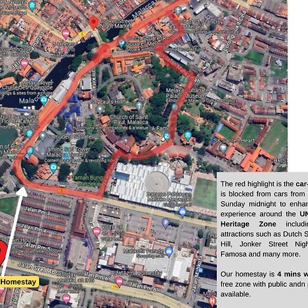 "Cloth Art Homestay" 4 Min Walk To Car Free Zone By Shine Stay Malacca Exterior photo